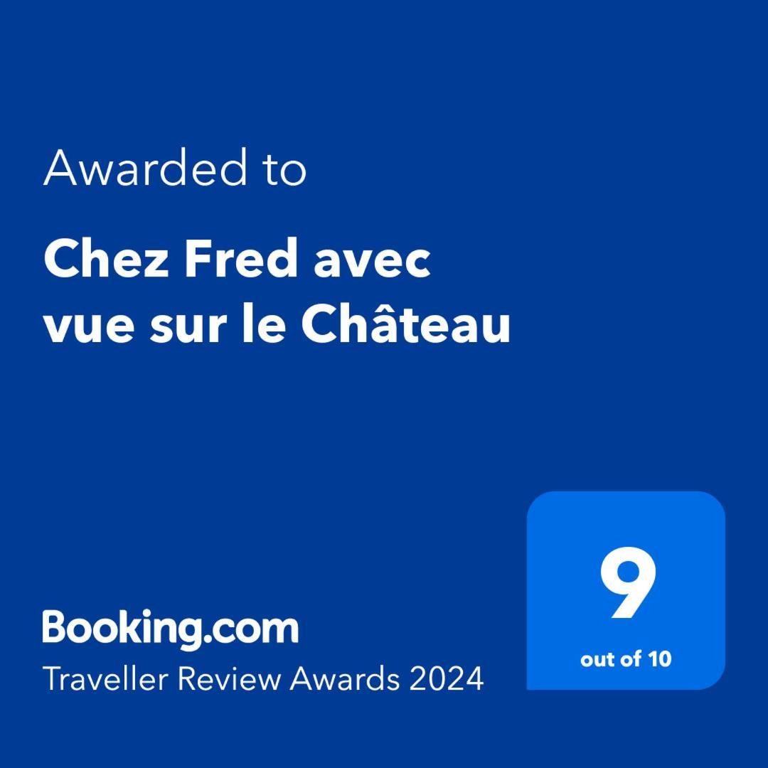 Chez Fred Avec Vue Sur Le Chateau Angles-sur-lʼAnglin Exterior foto